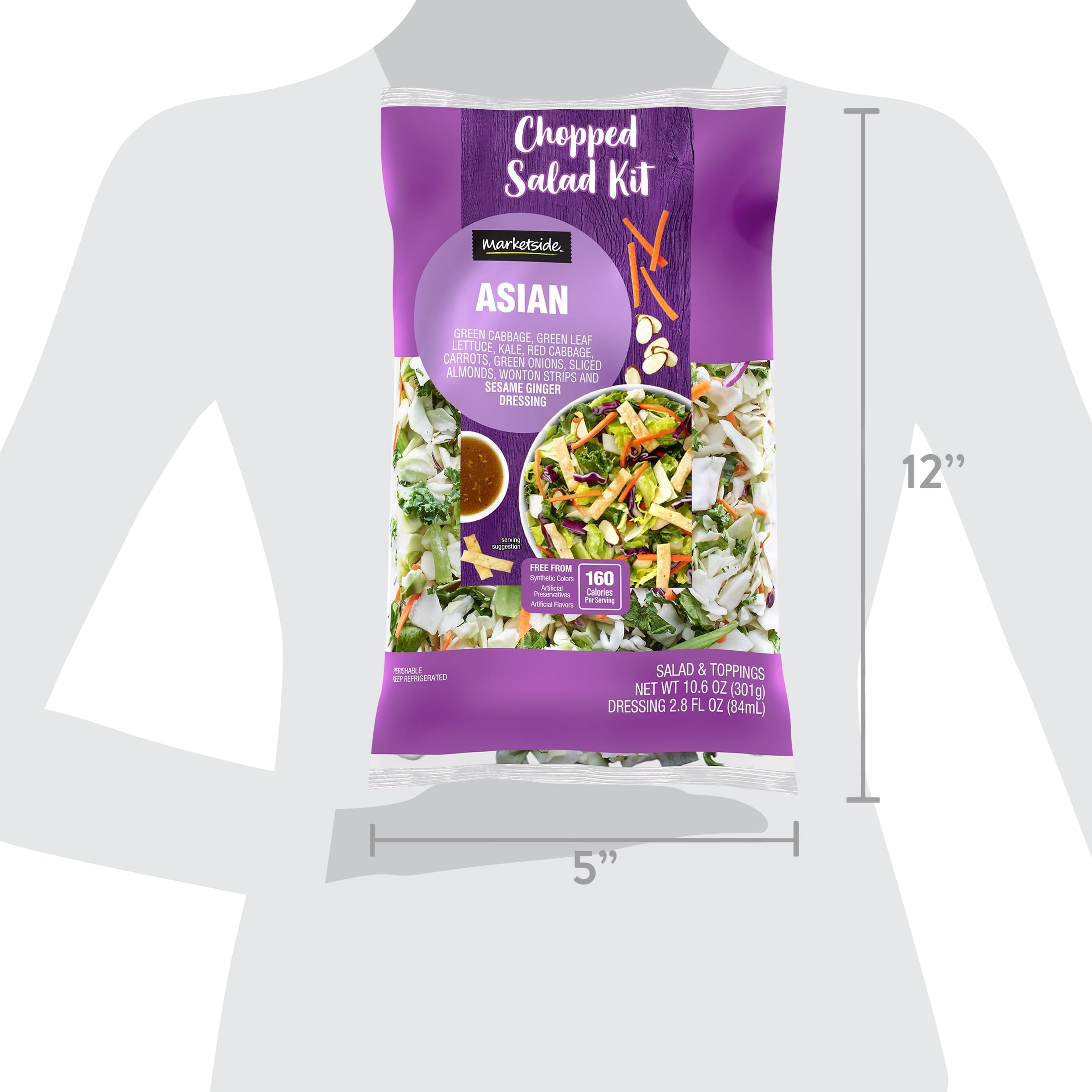 Fresh Marketside Asian Chopped Salad Kit 10.6 Oz Bag