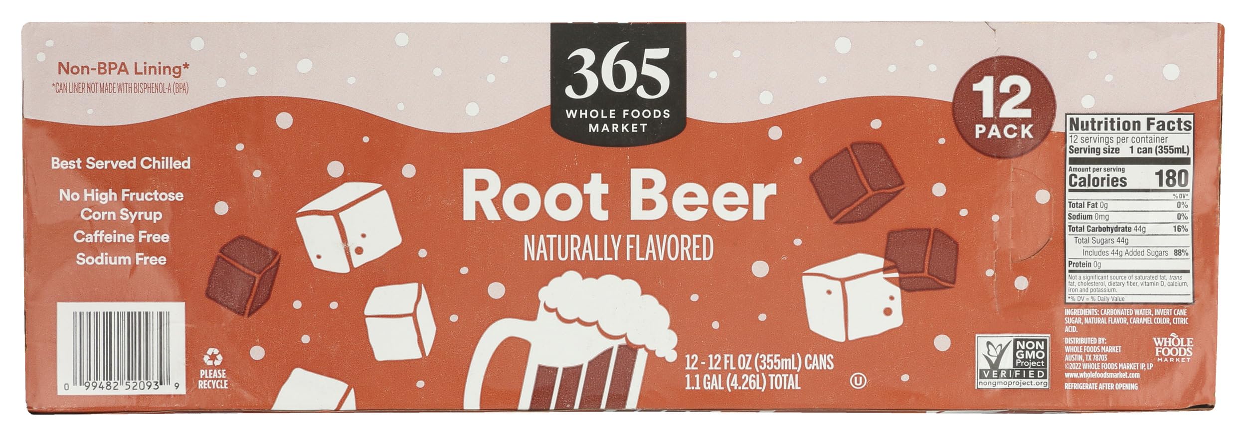 Root Beer 12 Pack 12 Fl Oz 365 By Whole Foods Market