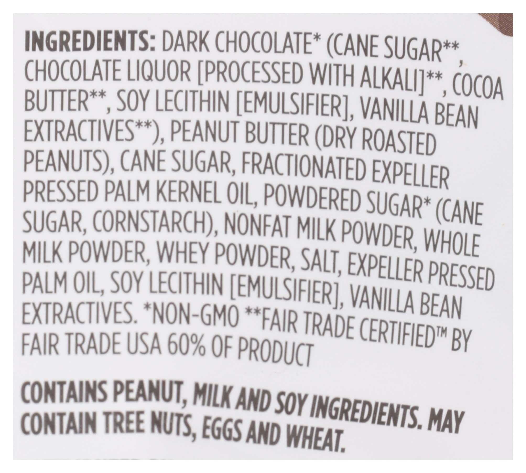 Mini Dark Chocolate Peanut Butter Cups 4.7 Oz 365 By Whole Foods Market