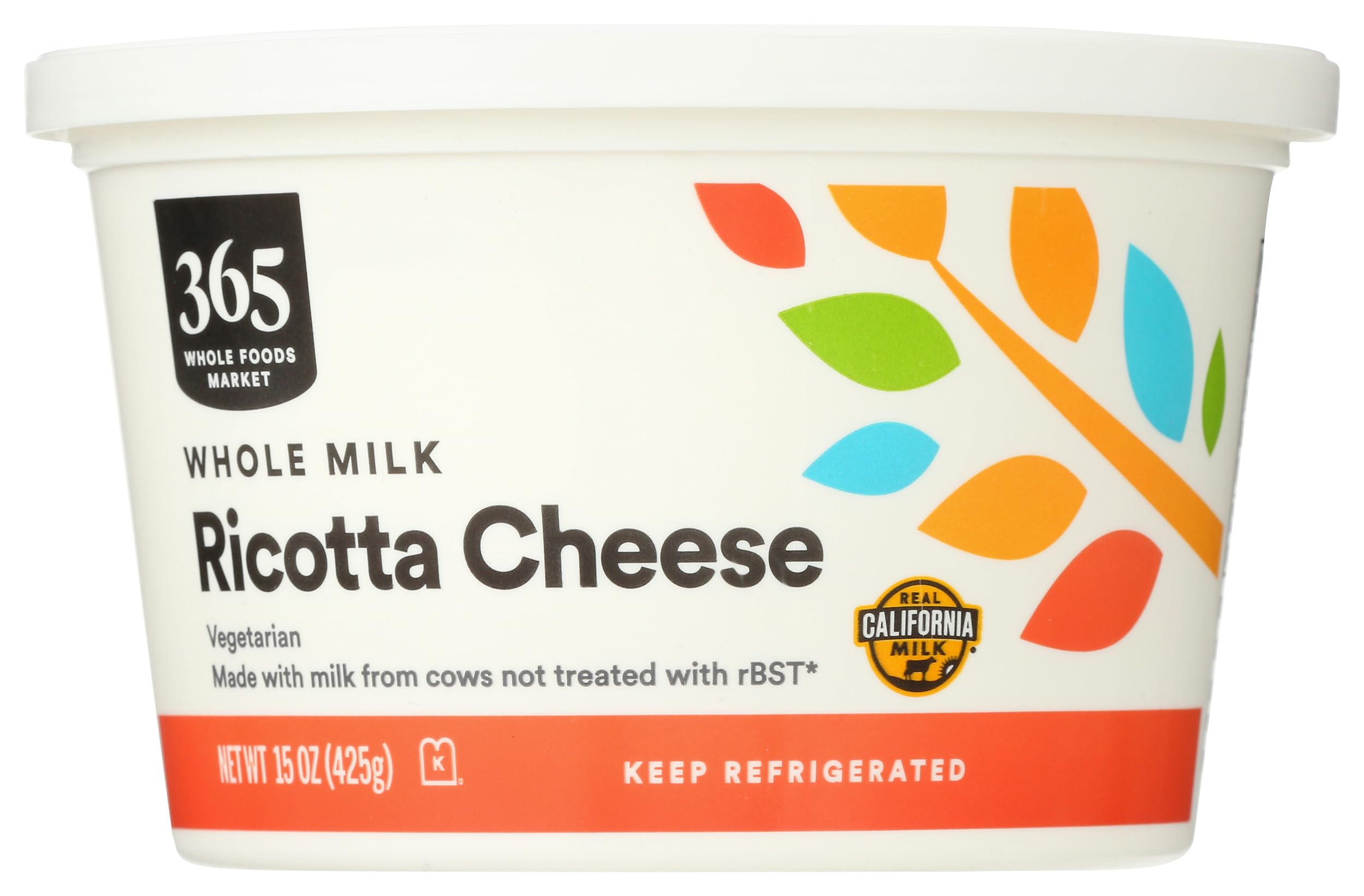 Ricotta Whole Milk 15 Oz 365 By Whole Foods Market