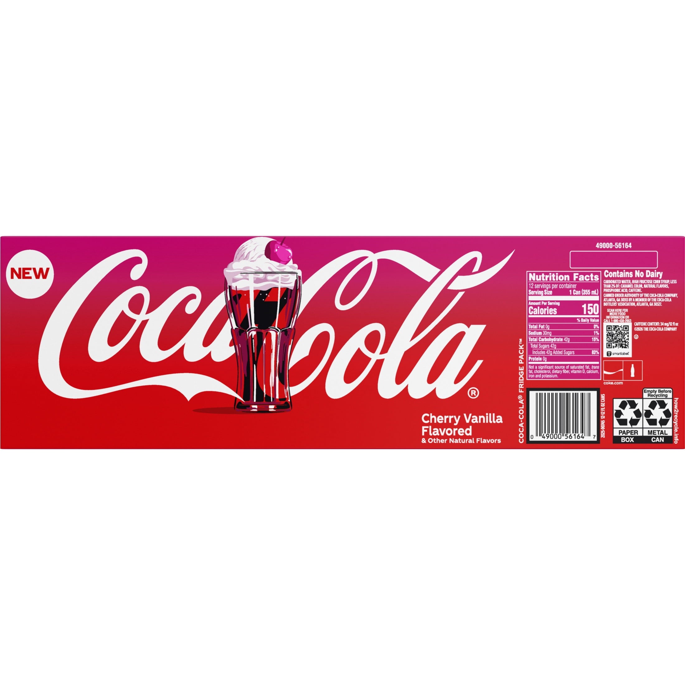 Cherry Float Soda Pop Fridge Pack Cans 12 Fl Oz 12 Pack Coca-Cola