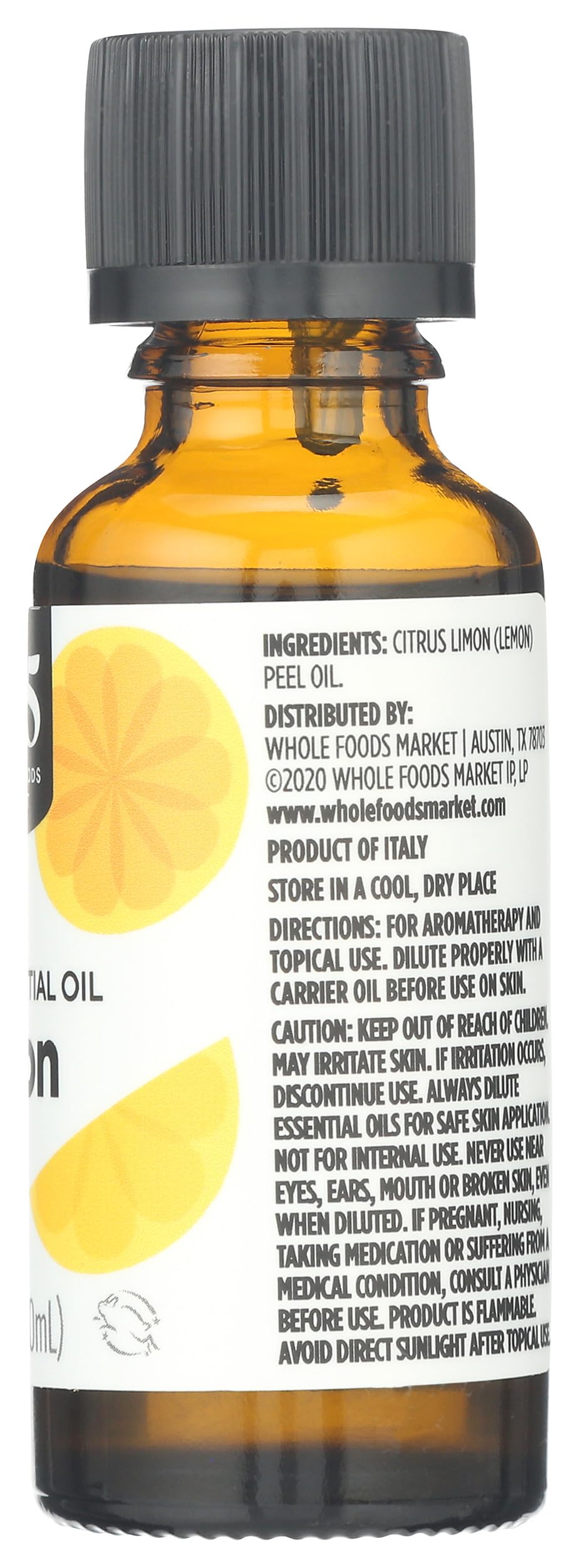 100% Essential Oil Lemon 1 Oz 365 By Whole Foods Market