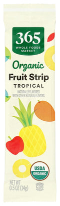 Organic Tropical Fruit Strip Single 0.5 Oz 365 By Whole Foods Market