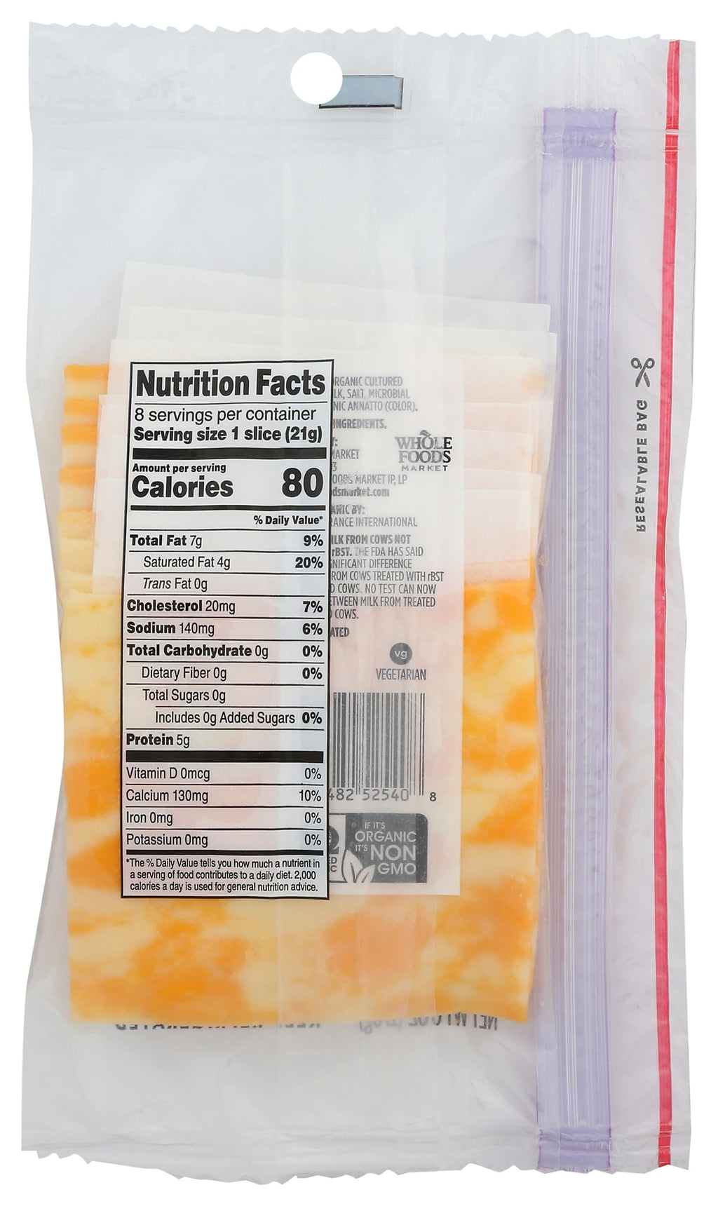 Organic Sliced Colby Jack Cheese 6 Oz 365 By Whole Foods Market