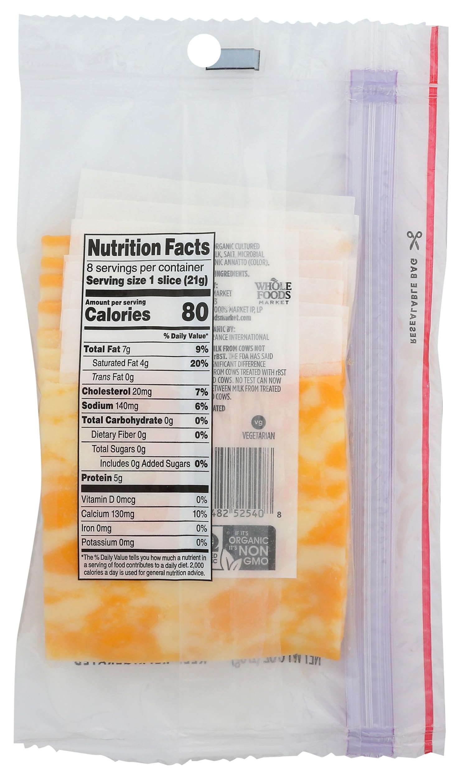 Organic Sliced Colby Jack Cheese 6 Oz 365 By Whole Foods Market
