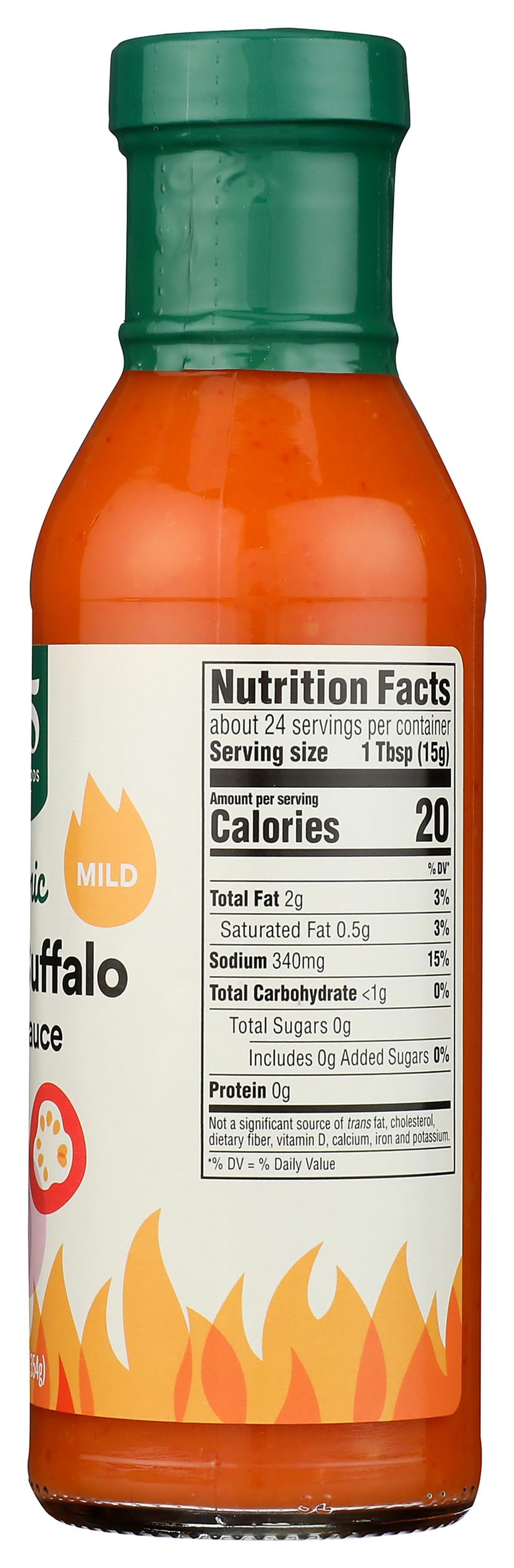 Organic Garlic Mild Buffalo Wing Sauce 12.5 Fl Oz 365 By Whole Foods Market