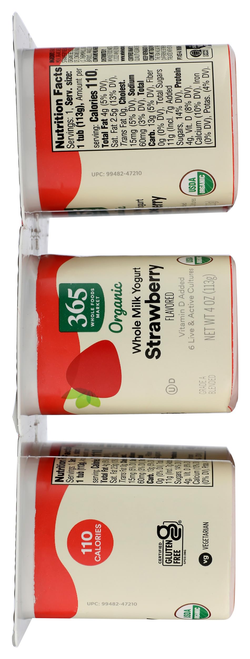 Organic Strawberry Whole Milk Yogurt 24 Oz 365 By Whole Foods Market