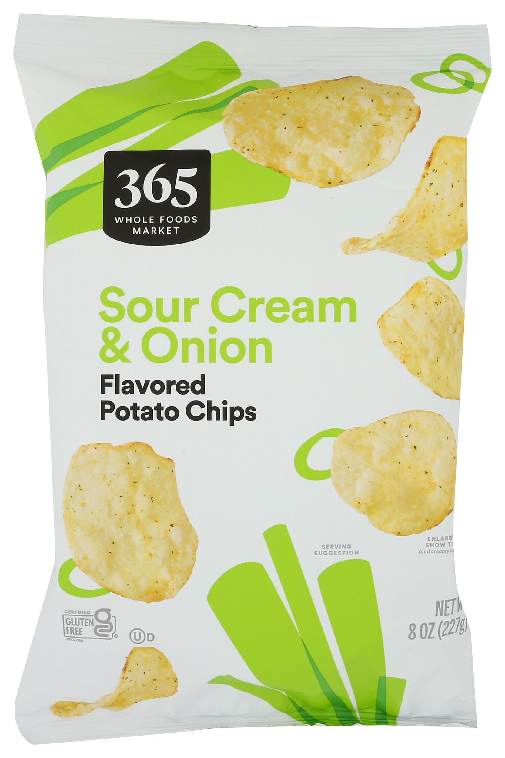 Potato Chips Sour Cream & Onion 8 Oz 365 By Whole Foods Market