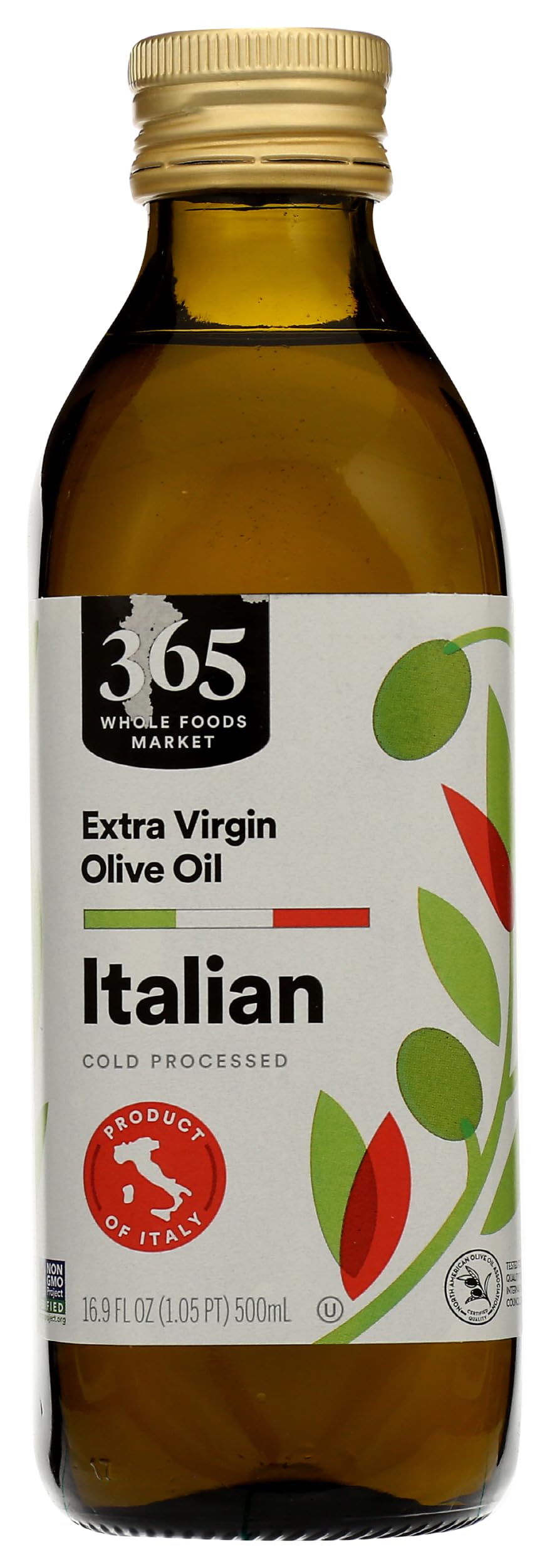 Extra Virgin Olive Oil 100% Italian 16.9 Fl Oz 365 By Whole Foods Market