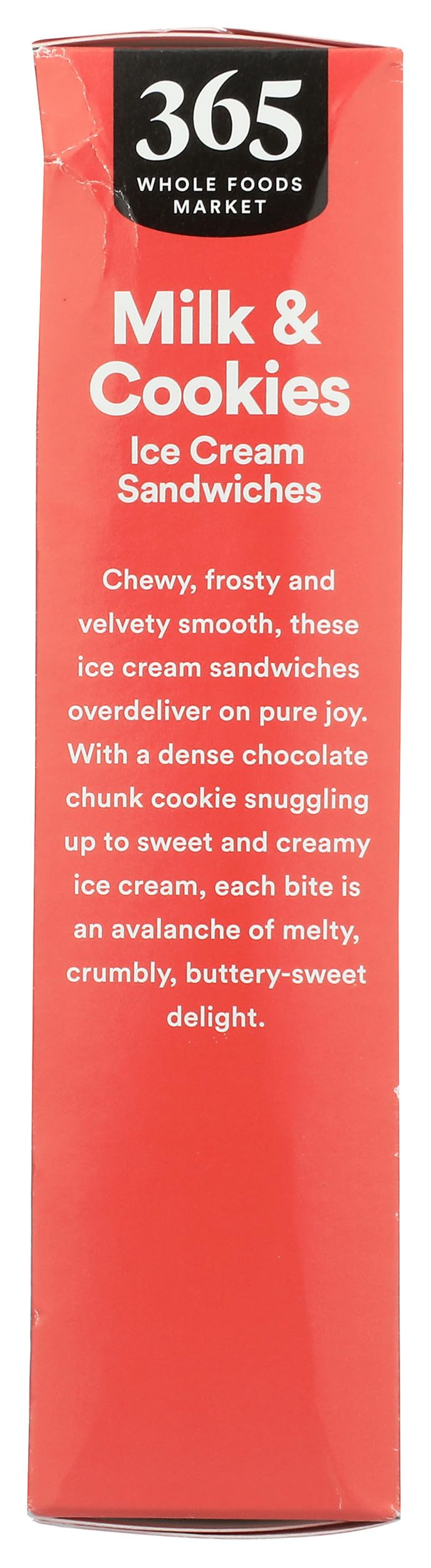Milk & Cookies Ice Cream Sandwiches 17 FZ 1 Count 365 By Whole Foods Market