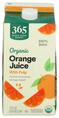 Organic Orange Juice With Pulp 52 Fl Oz 365 By Whole Foods Market