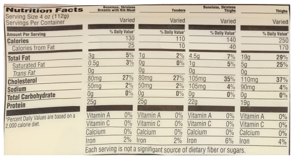 Organic Chicken Breast Tenderloin 1 Lb 365 By Whole Foods Market