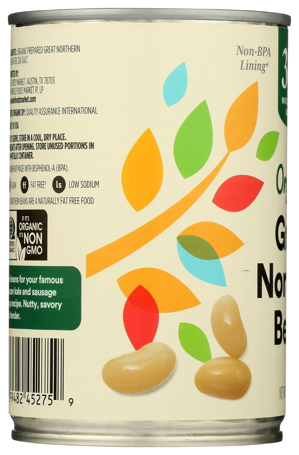 Organic Great Northern Beans 15.5 Oz 365 By Whole Foods Market
