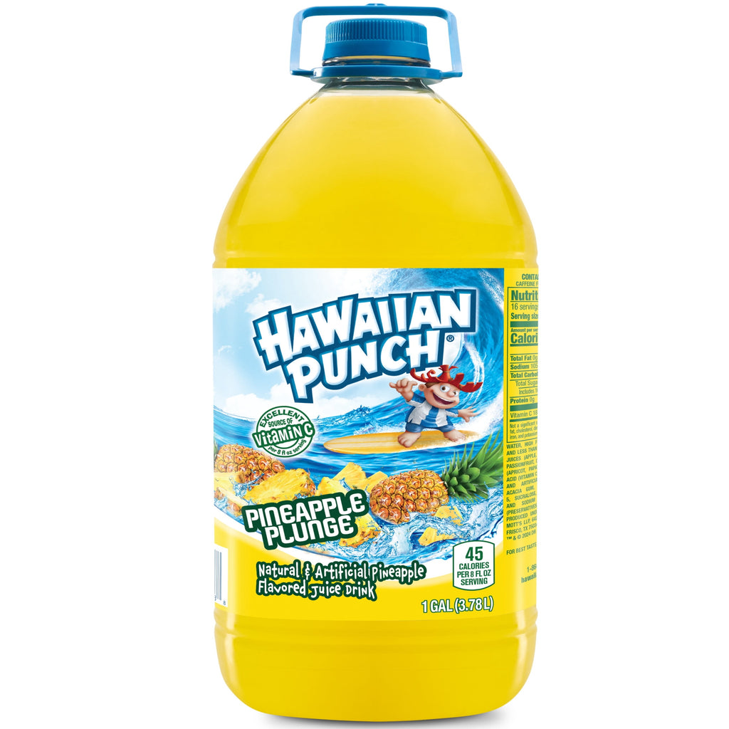 Hawaiian Punch Pineapple Plunge Juice Drink 1 gal Bottle