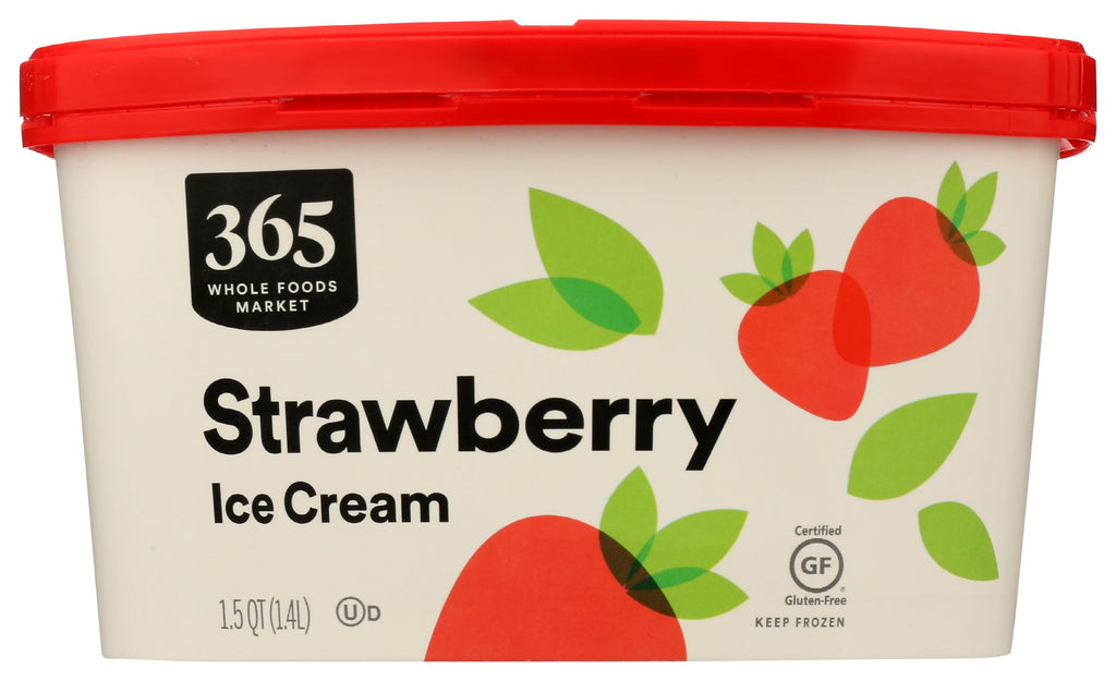 Strawberry Ice Cream 1.5 QT 365 By Whole Foods Market