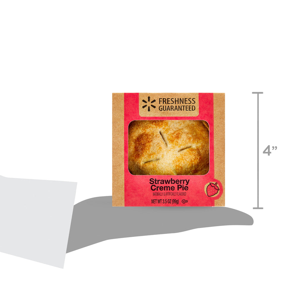 Mini Strawberry Creme Pie 3.5 Oz 1 Count Freshness Guaranteed