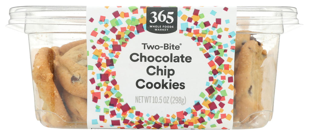 Two-Bite Chocolate Chip Cookies 10.5 Oz 365 By Whole Foods Market