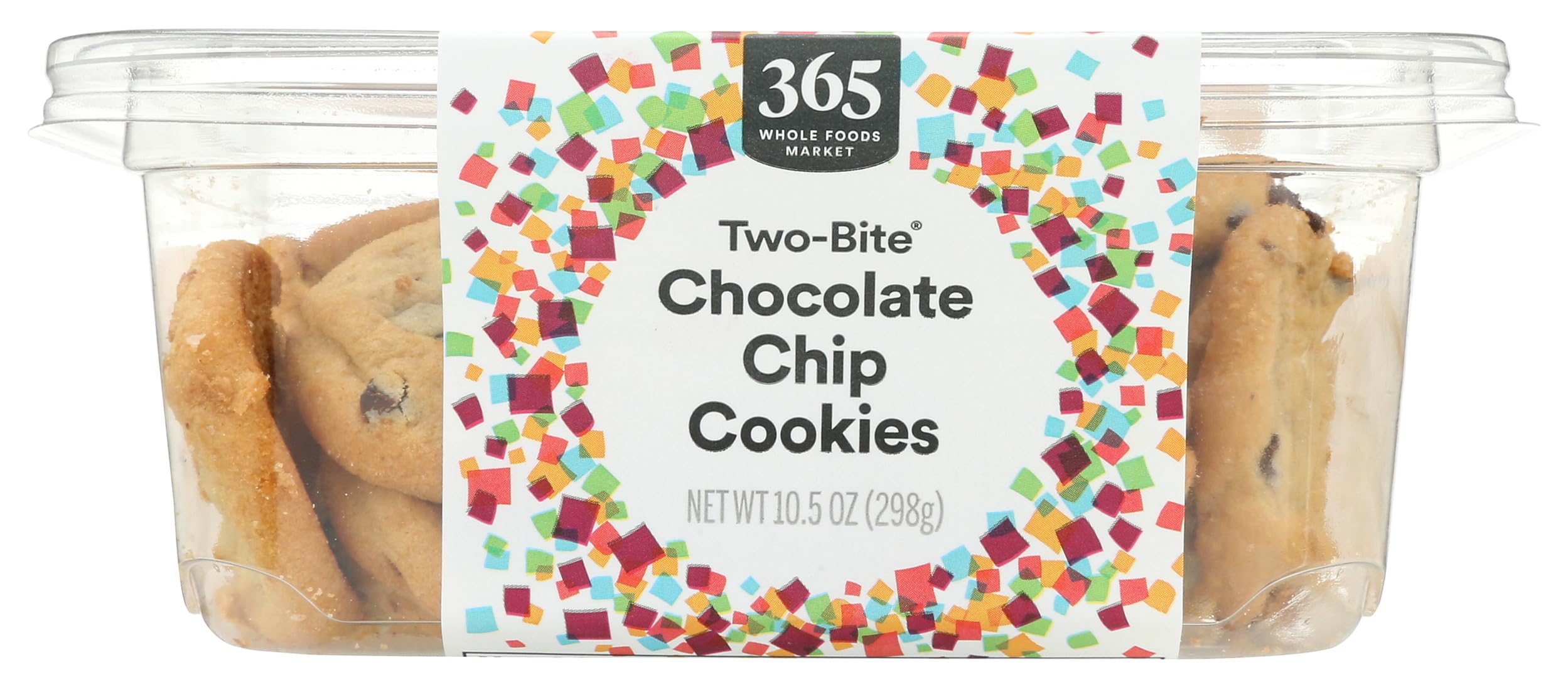 Two-Bite Chocolate Chip Cookies 10.5 Oz 365 By Whole Foods Market