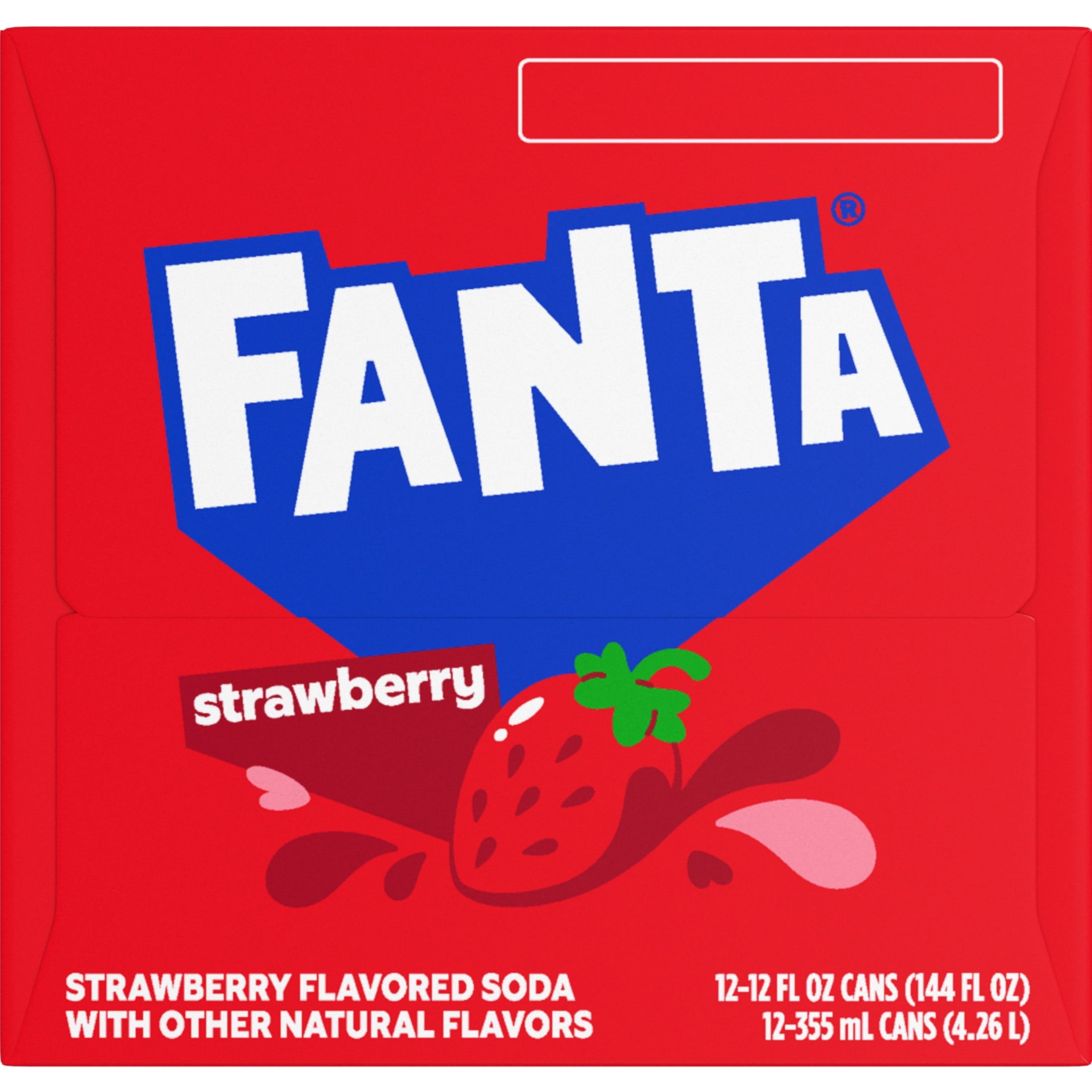 Fanta Strawberry Soda Pop Fridge Pack Cans 12 Fl Oz 12 Pack