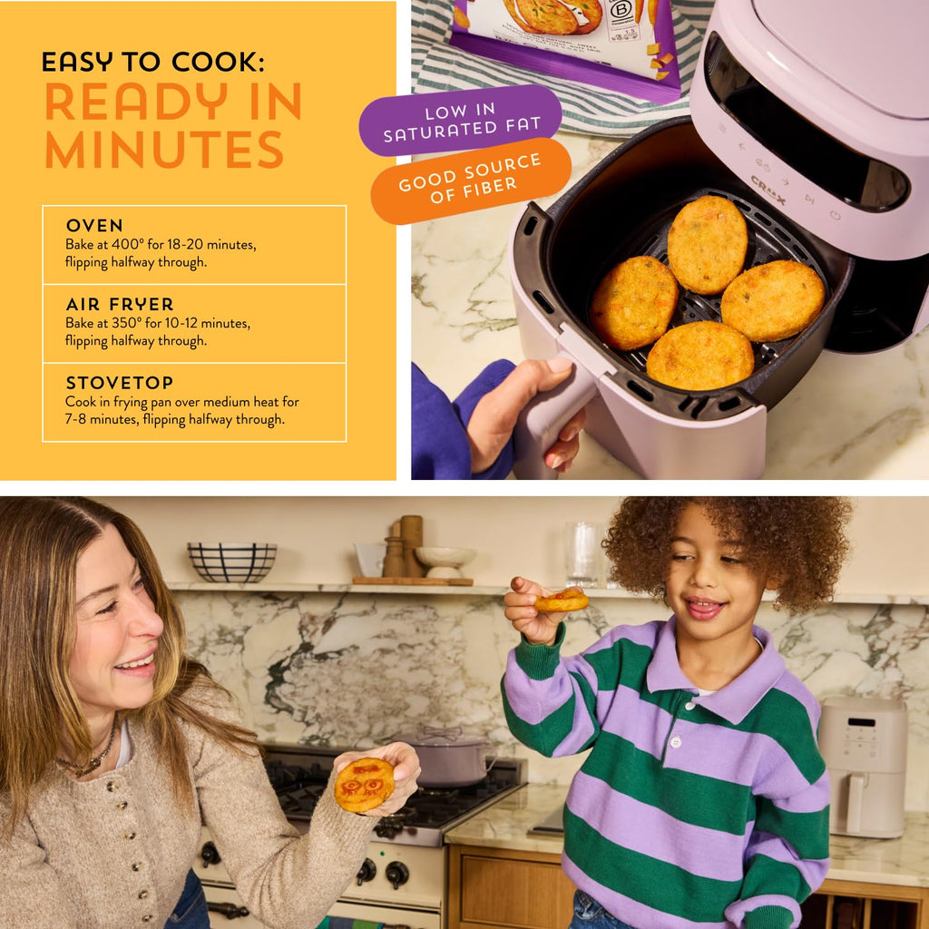 Sweet Potato Hash Browns 7 Frozen Patties 10.58 Oz Strong Roots