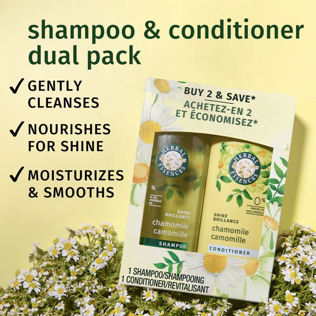 Herbal Essences Shine Collection Chamomile Shampoo & Conditioner Set 27 fl oz