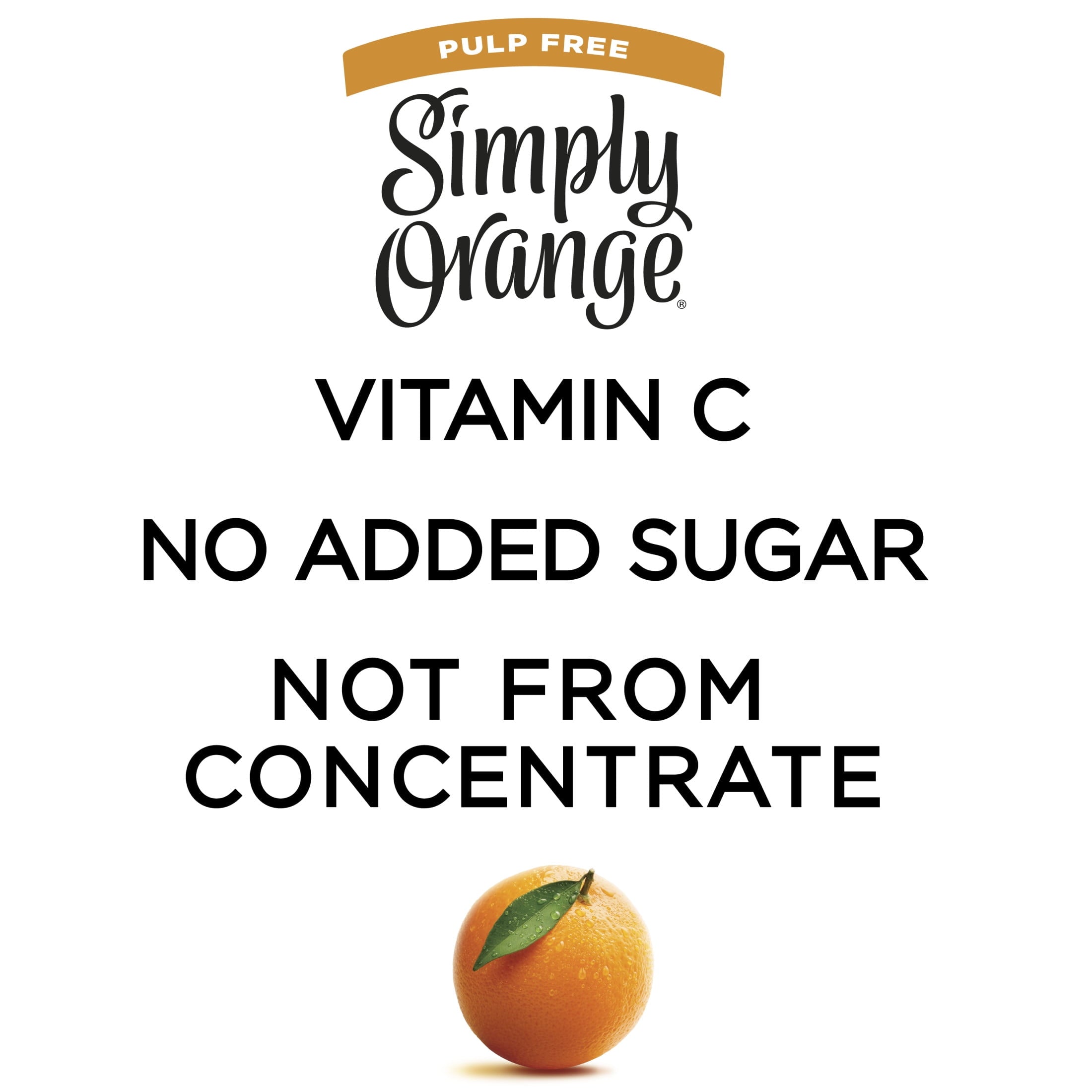 Simply Orange Pulp-Free Orange Juice 11.5 fl oz
