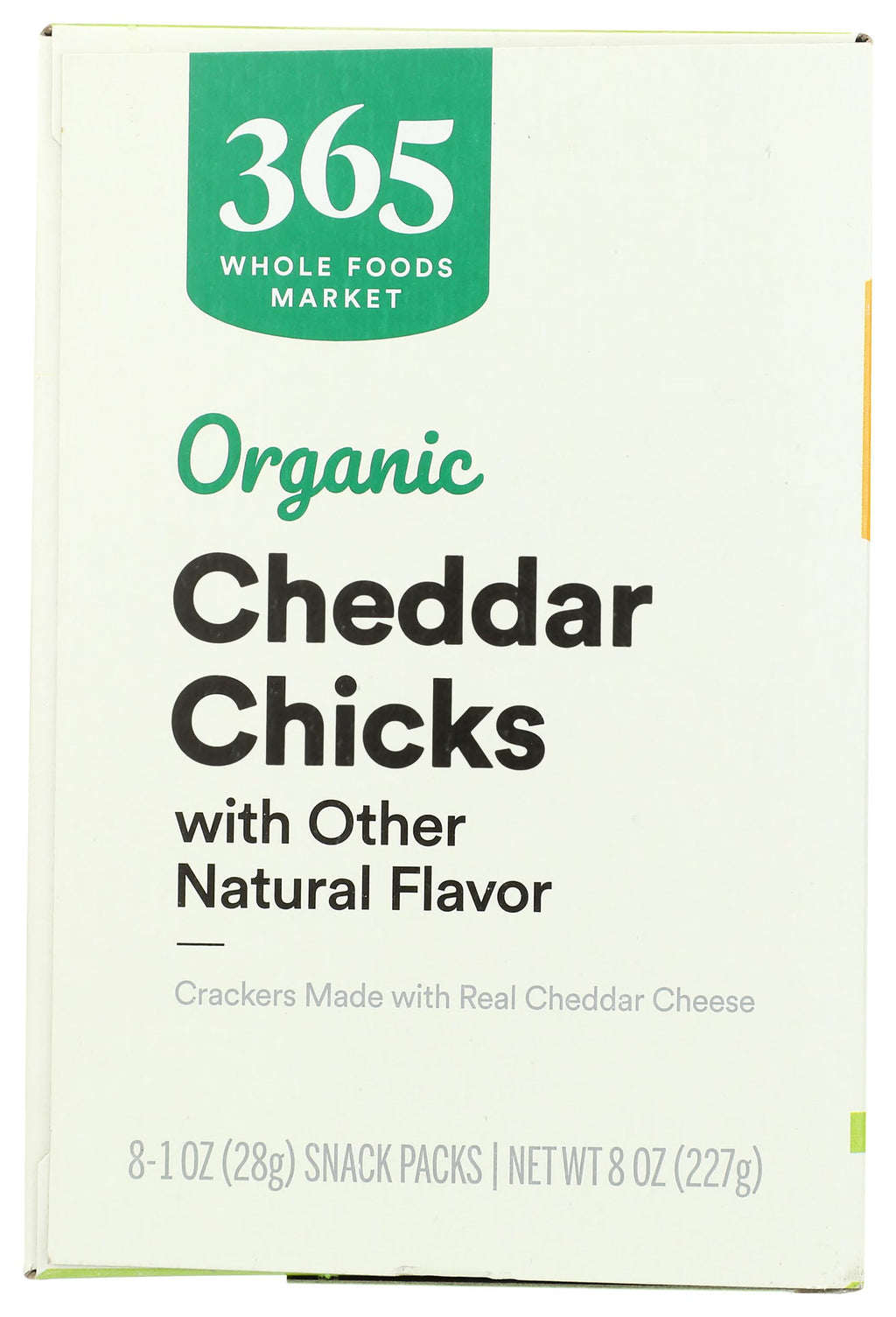 Organic Cheddar Chicks Crackers 8 Pack 365 By Whole Foods Market