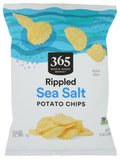 Rippled Sea Salt Potato Chips 13 Oz 365 By Whole Foods Market