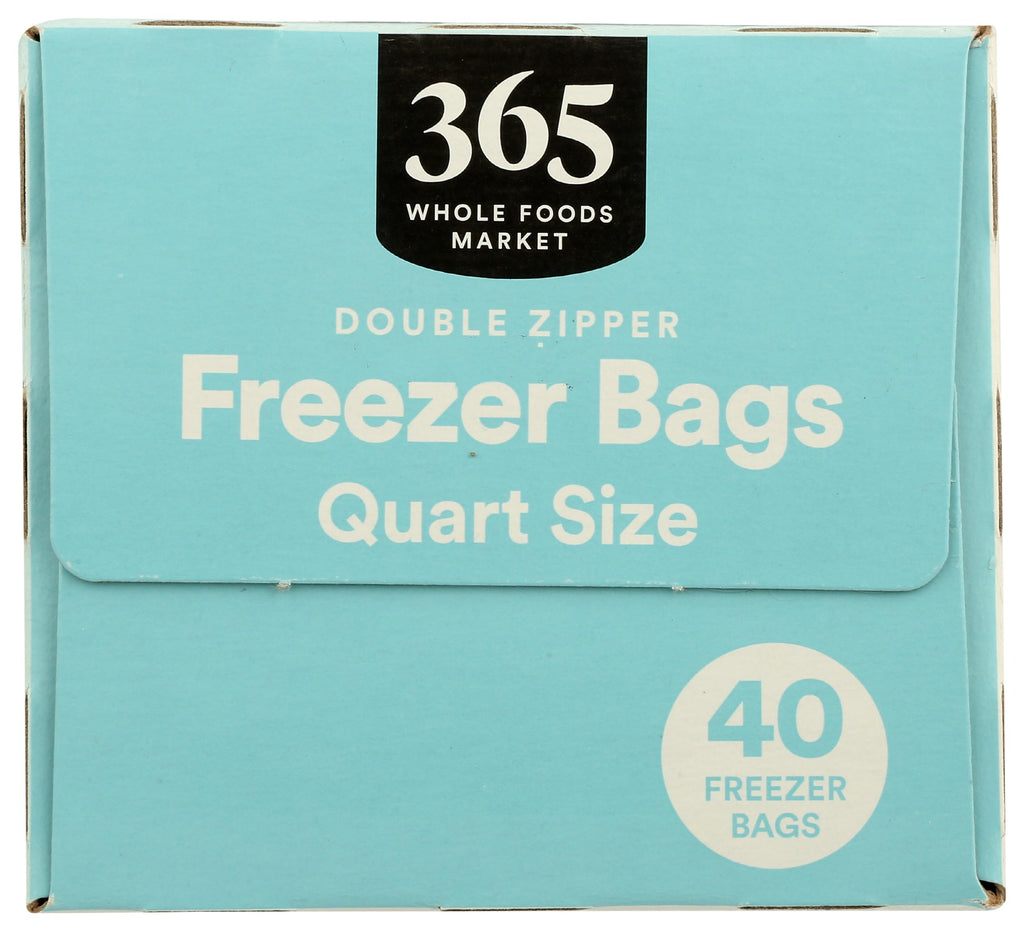 Quart Size Freezer Bags Double Zipper 40 Count 365 By Whole Foods Market