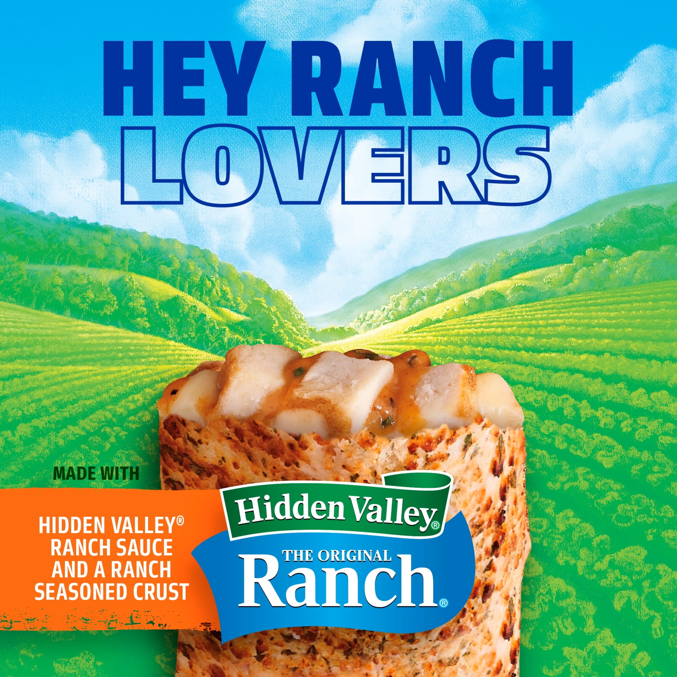 Hot Pockets Ranch Lovers Buffalo Style Chicken Hidden Valley Ranch Frozen Sandwich 4 Count 17 Oz