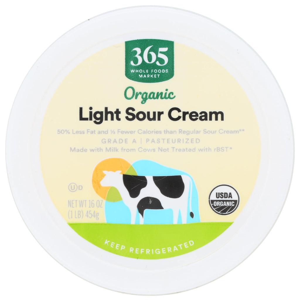 Organic Low-Fat Sour Cream 16 Oz 365 By Whole Foods Market