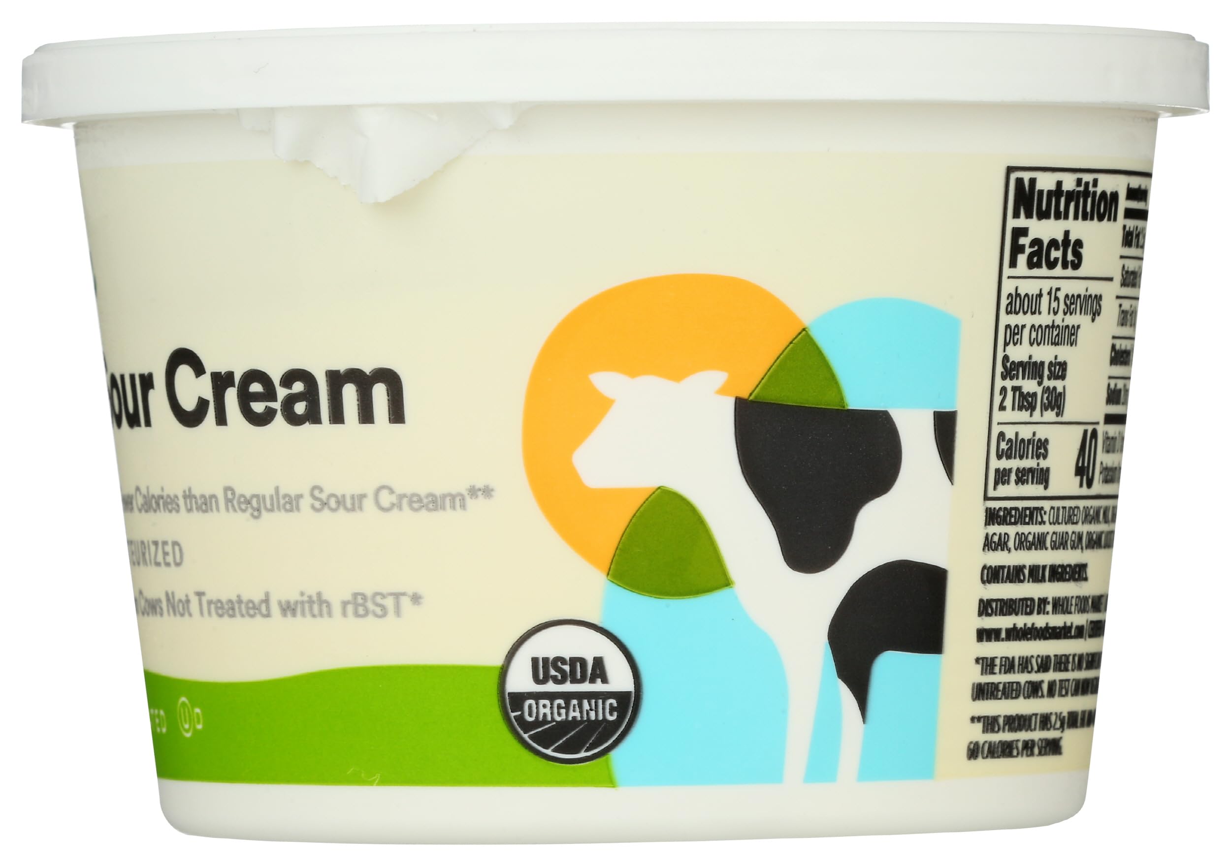 Organic Low-Fat Sour Cream 16 Oz 365 By Whole Foods Market