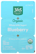 Organic Blueberry Whole Milk Yogurt 24 Oz 365 By Whole Foods Market