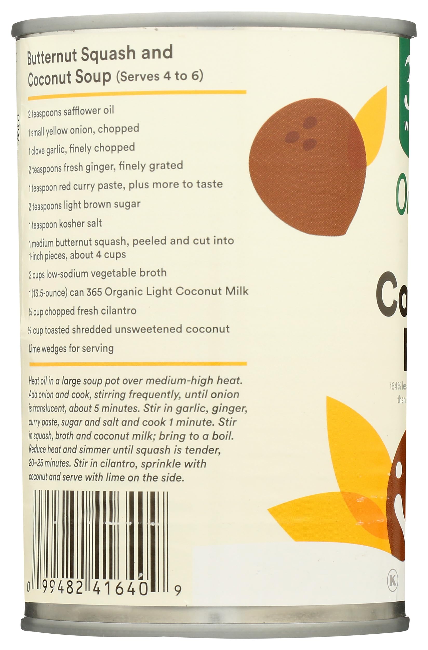 Organic Light Coconut Milk 13.5 Fl Oz 365 By Whole Foods Market