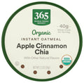 Organic Instant Oatmeal Apple Cinnamon Chia 2.1 Oz 365 By Whole Foods Market
