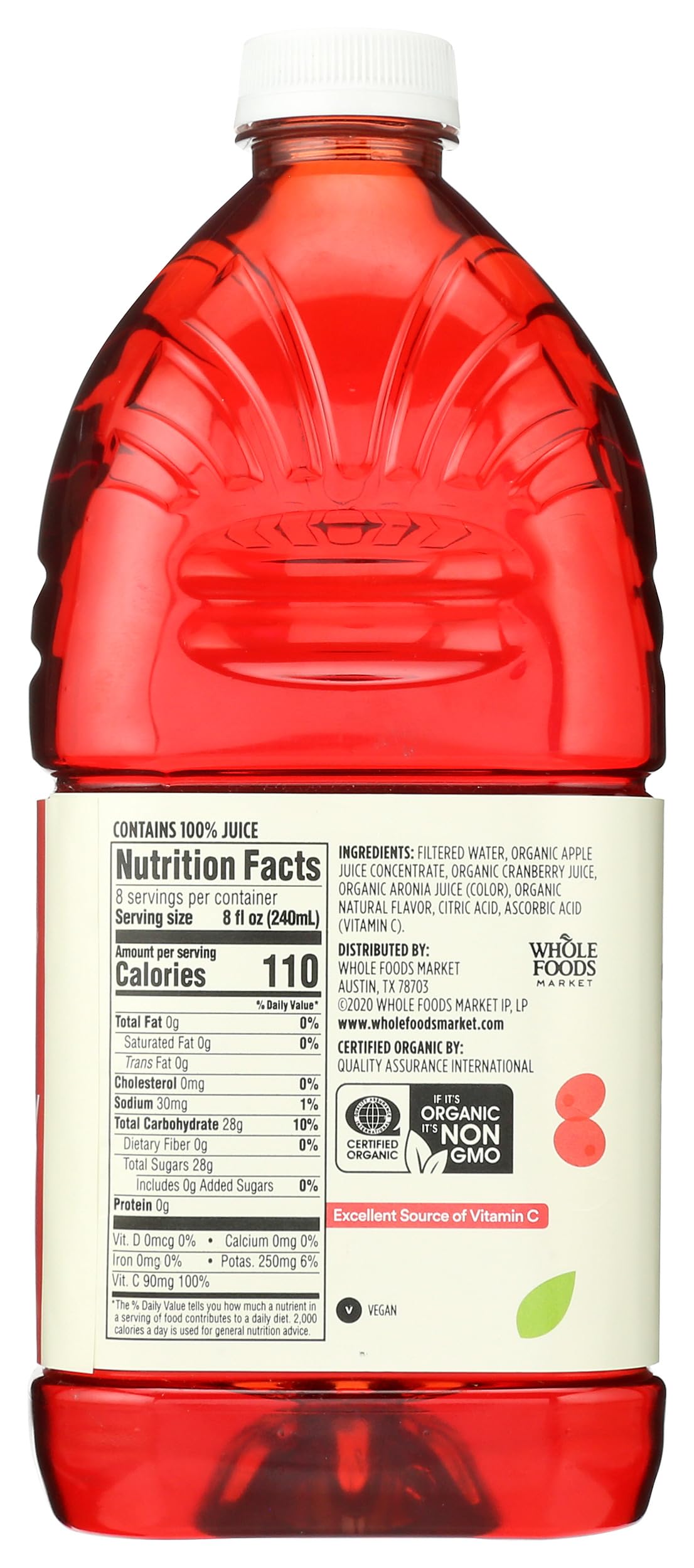 Organic Cranberry Juice Blend 64 Fl Oz 365 By Whole Foods Market