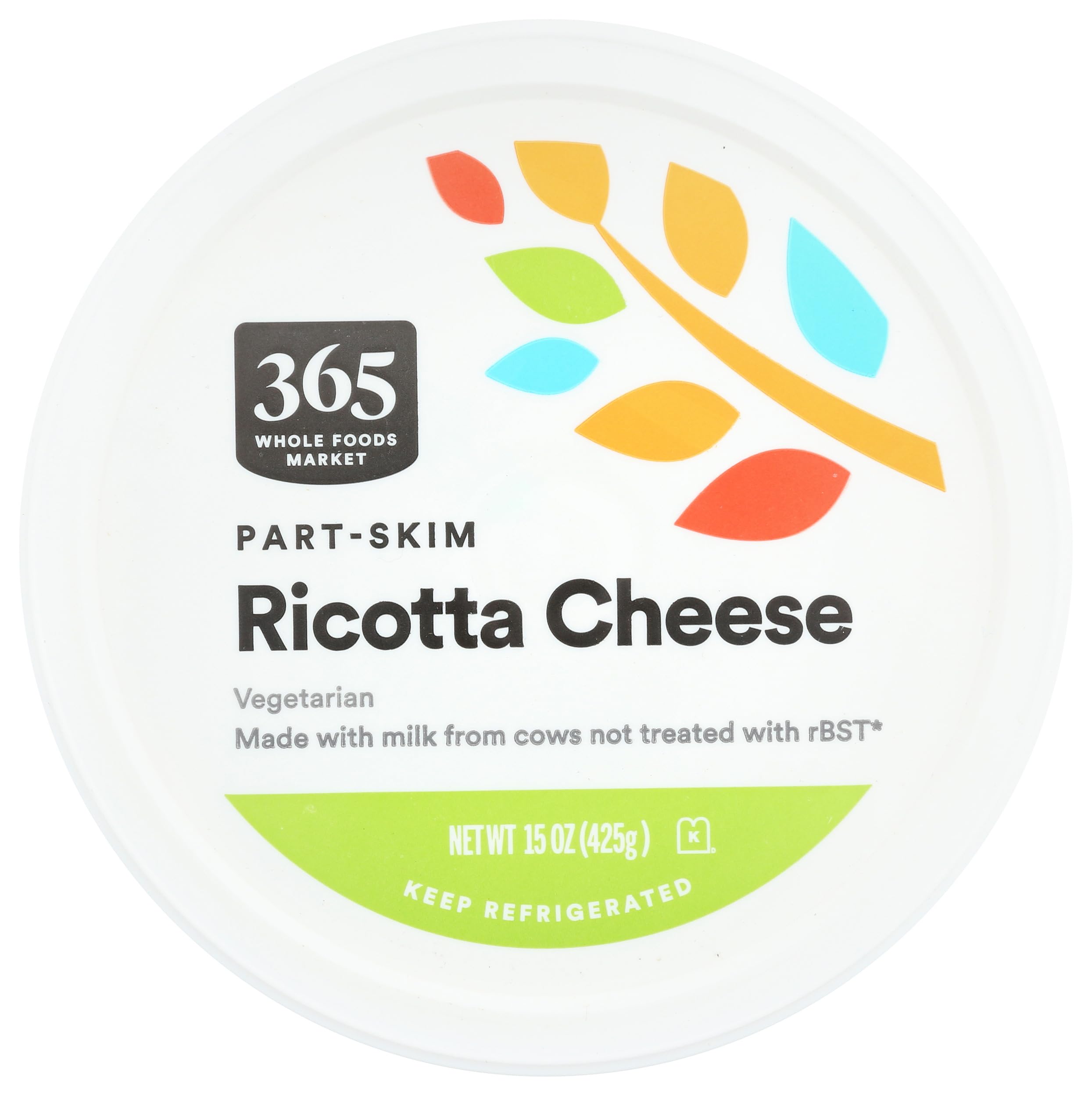 Part Skim Ricotta 15 Oz 365 By Whole Foods Market