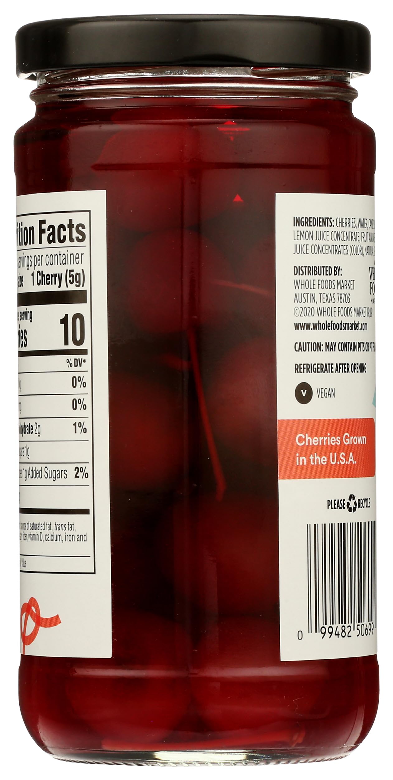 Maraschino Cherries 13.5 Oz 365 By Whole Foods Market