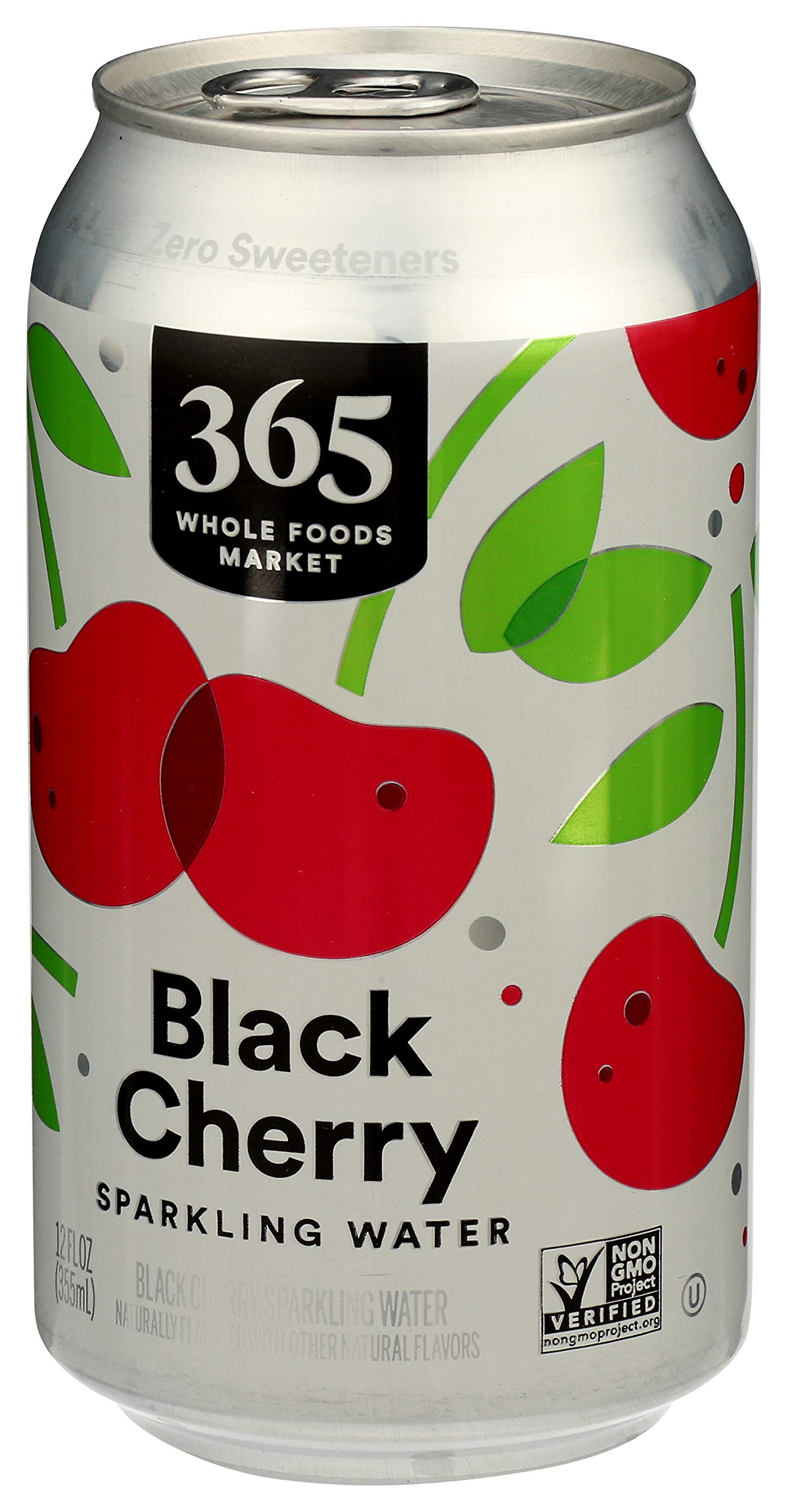Black Cherry Sparkling Water 12 Fl Oz 12 Count 365 By Whole Foods Market