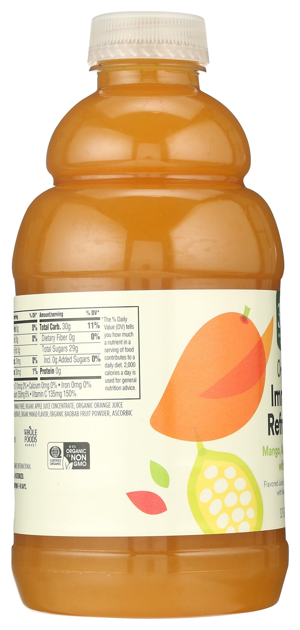 Organic Mango Apple Orange Baobab Juice 32 Fl Oz 1 Count 365 By Whole Foods Market