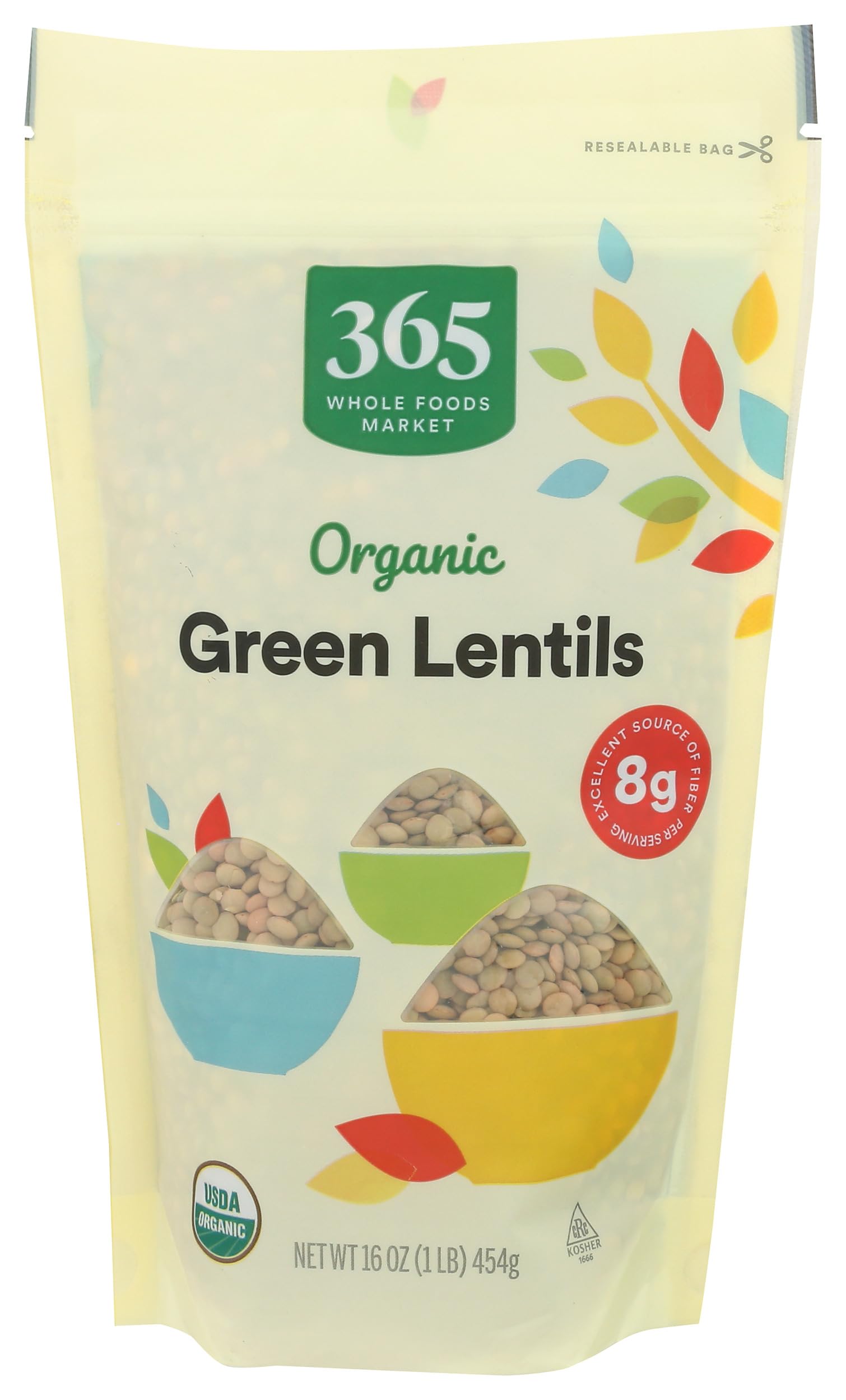 Organic Green Lentils 16 Oz 365 By Whole Foods Market