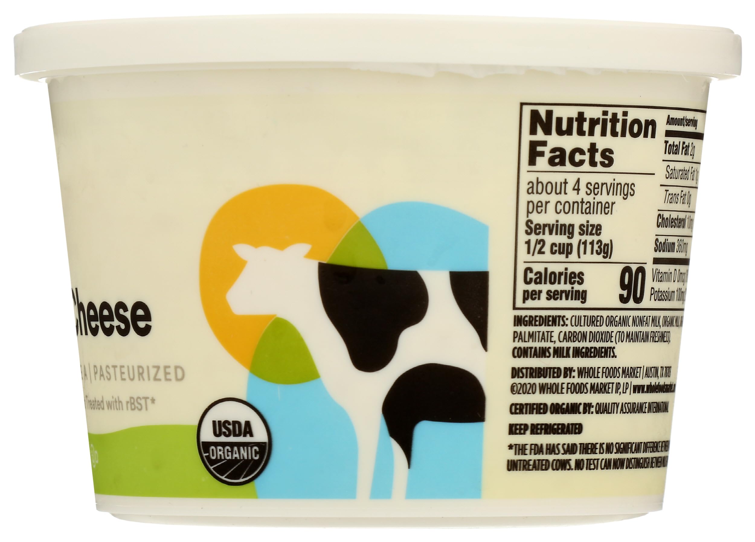 Organic Low Fat Cottage Cheese 16 Oz 365 By Whole Foods Market