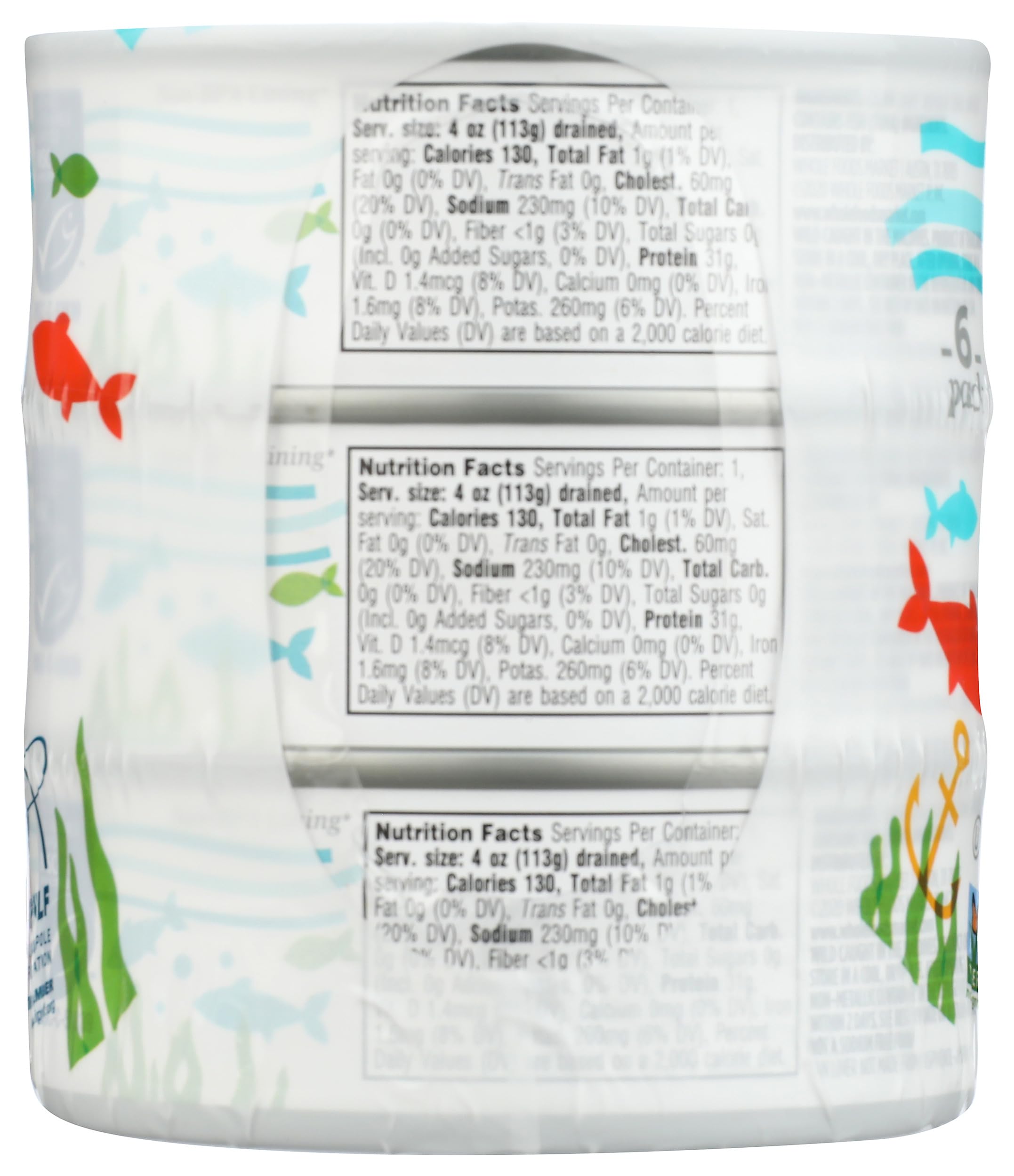 Skipjack Tuna in Water No Salt Added 30 Oz 6 Pack 365 By Whole Foods Market