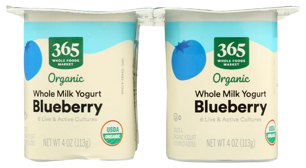 Organic Blueberry Whole Milk Yogurt 24 Oz 365 By Whole Foods Market
