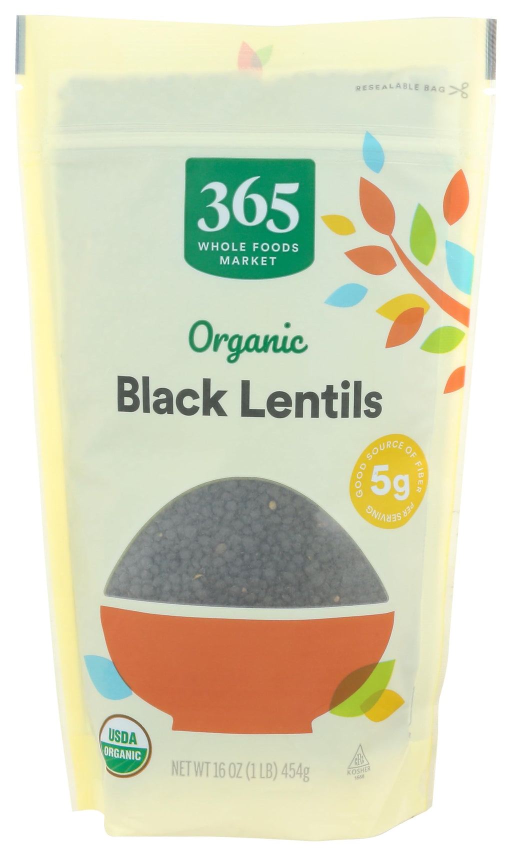 Organic Black Lentils 16 Oz 365 By Whole Foods Market