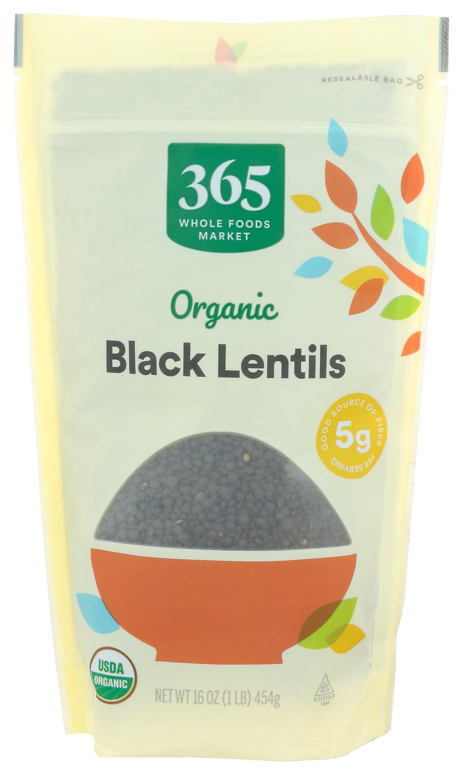 Organic Black Lentils 16 Oz 365 By Whole Foods Market