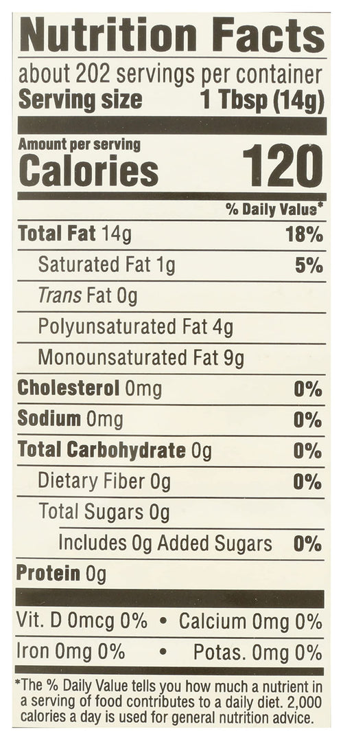 Canola Cooking Oil 101.4 Fl Oz 365 By Whole Foods Market