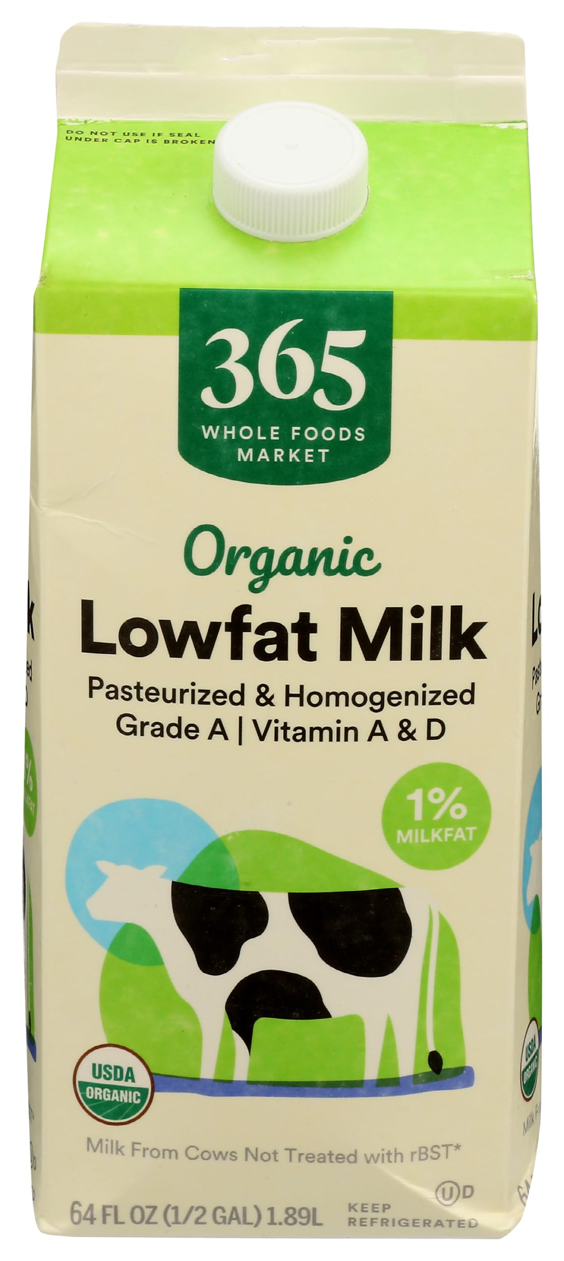 Organic Lowfat 1% Milk 64 Fl Oz 365 By Whole Foods Market