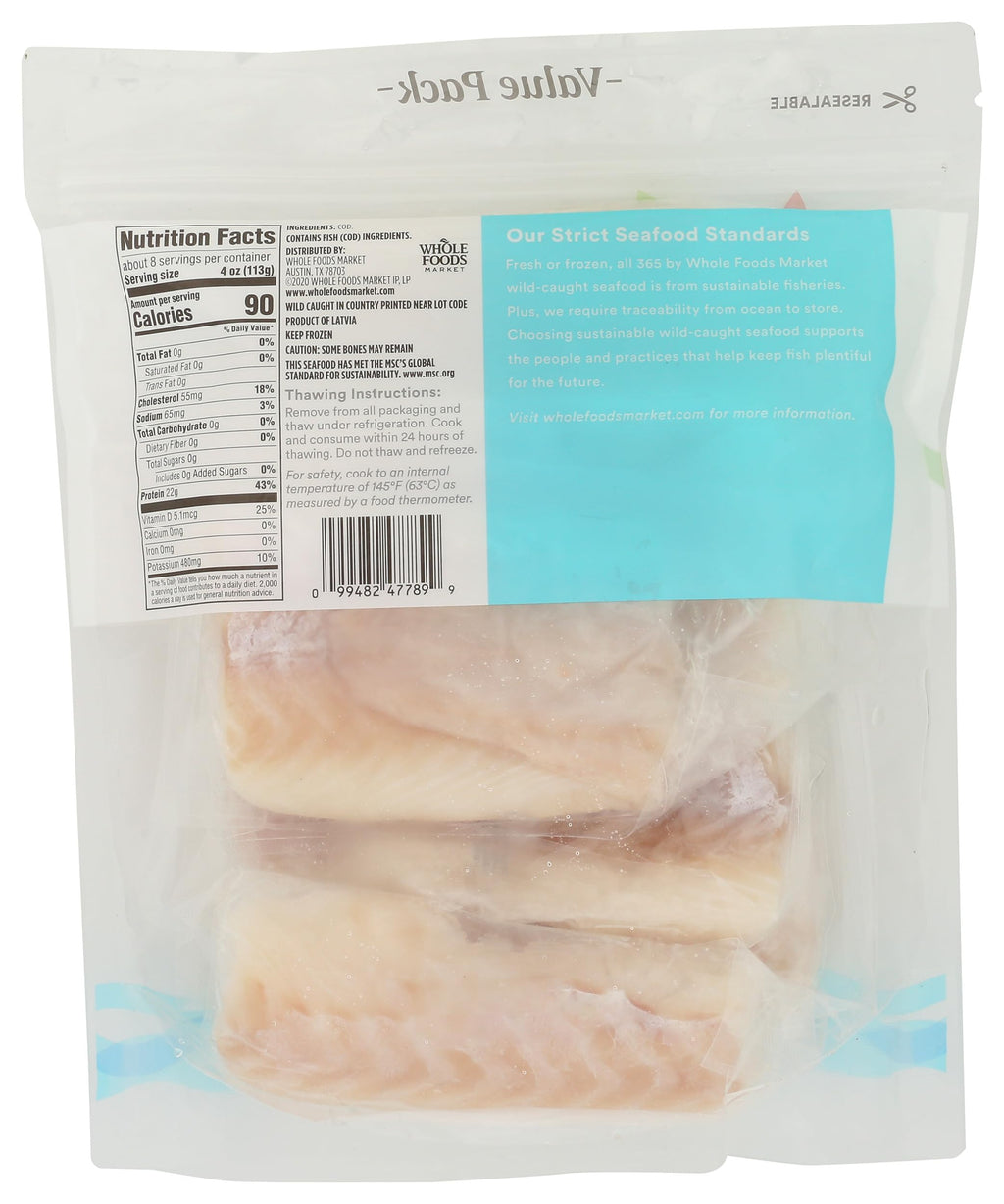 Cod Fillet 32 Oz 365 By Whole Foods Market