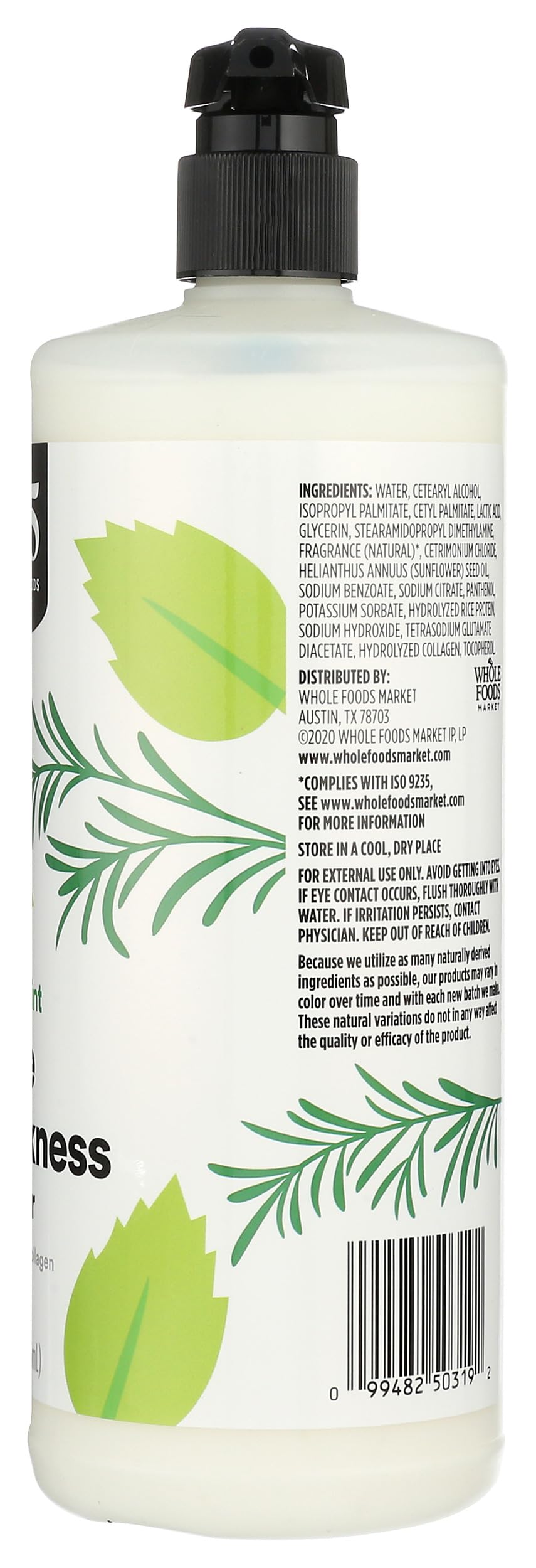 Volume & Thickness Conditioner Rosemary Mint 32 Fl Oz 365 By Whole Foods Market